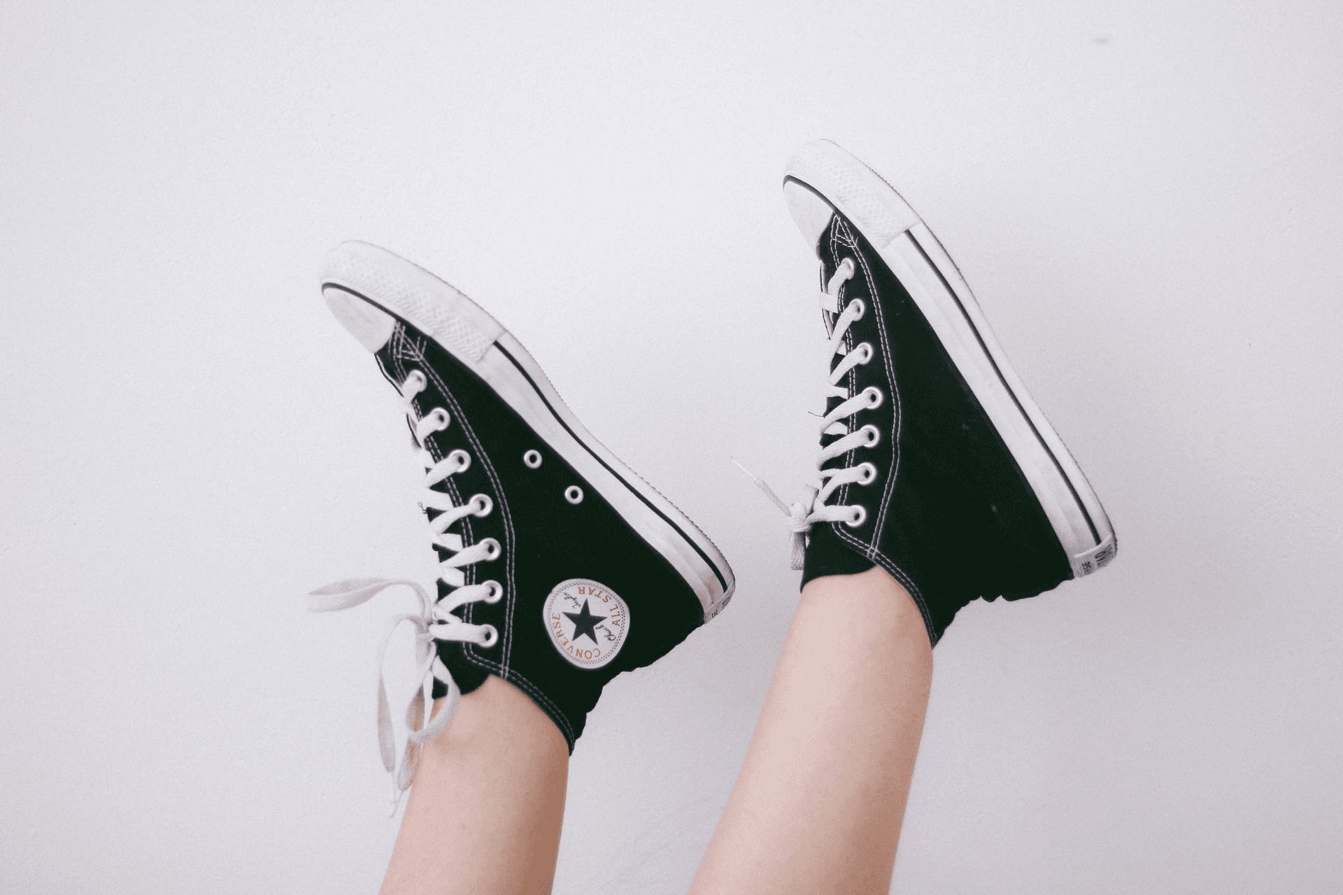 Green sneakers