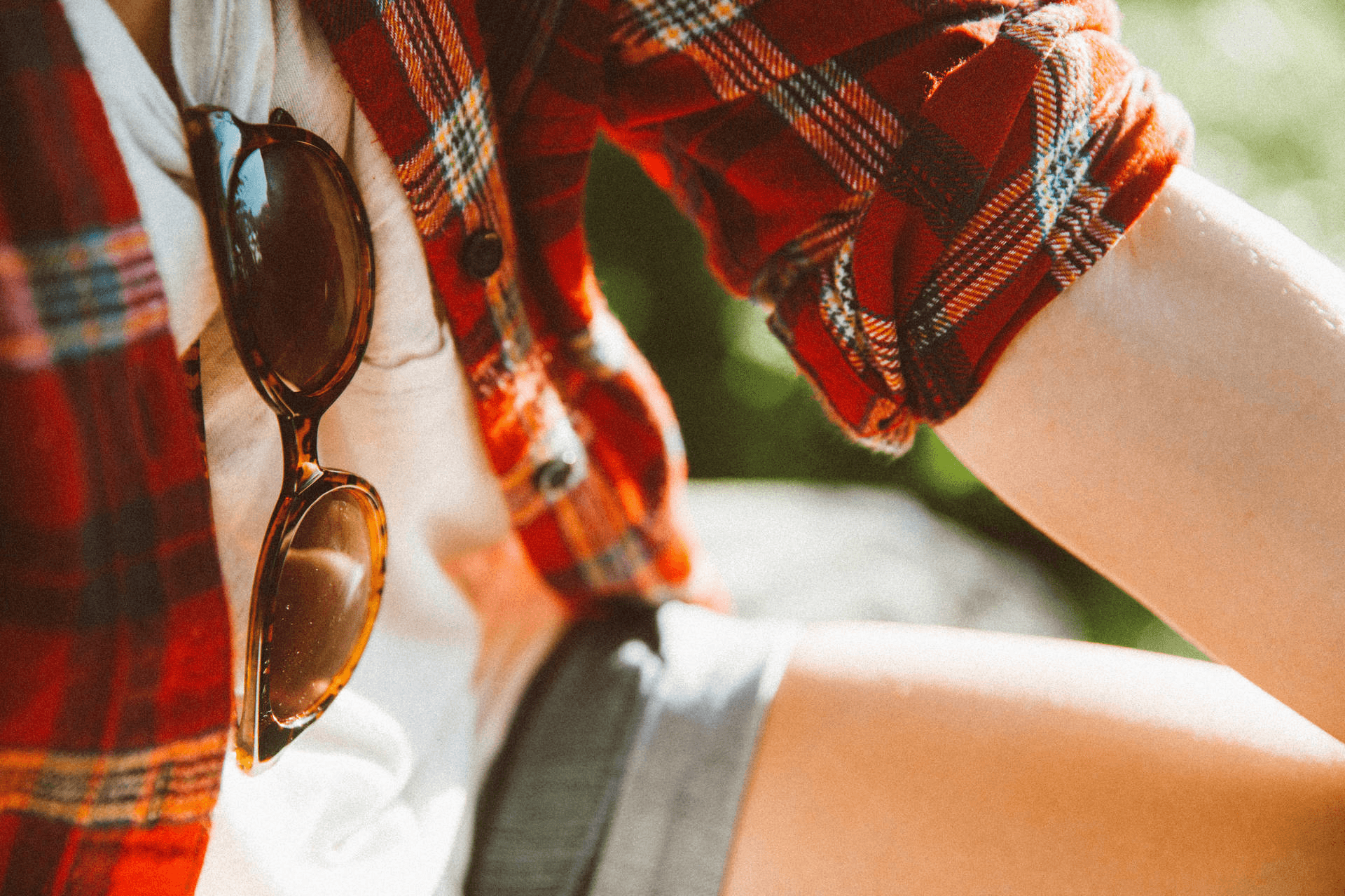 Person with sunglasses
